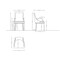 Manhattan Comfort Shubert 6-Piece Faux Leather and Velvet Dining Chair Set in Light Grey 6-DC055AR-LG - alternate 4